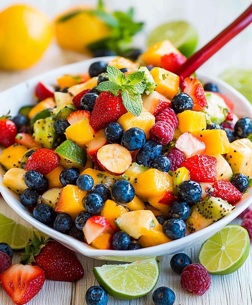 Fruit Salad With Honey Lime Dressing Recipe