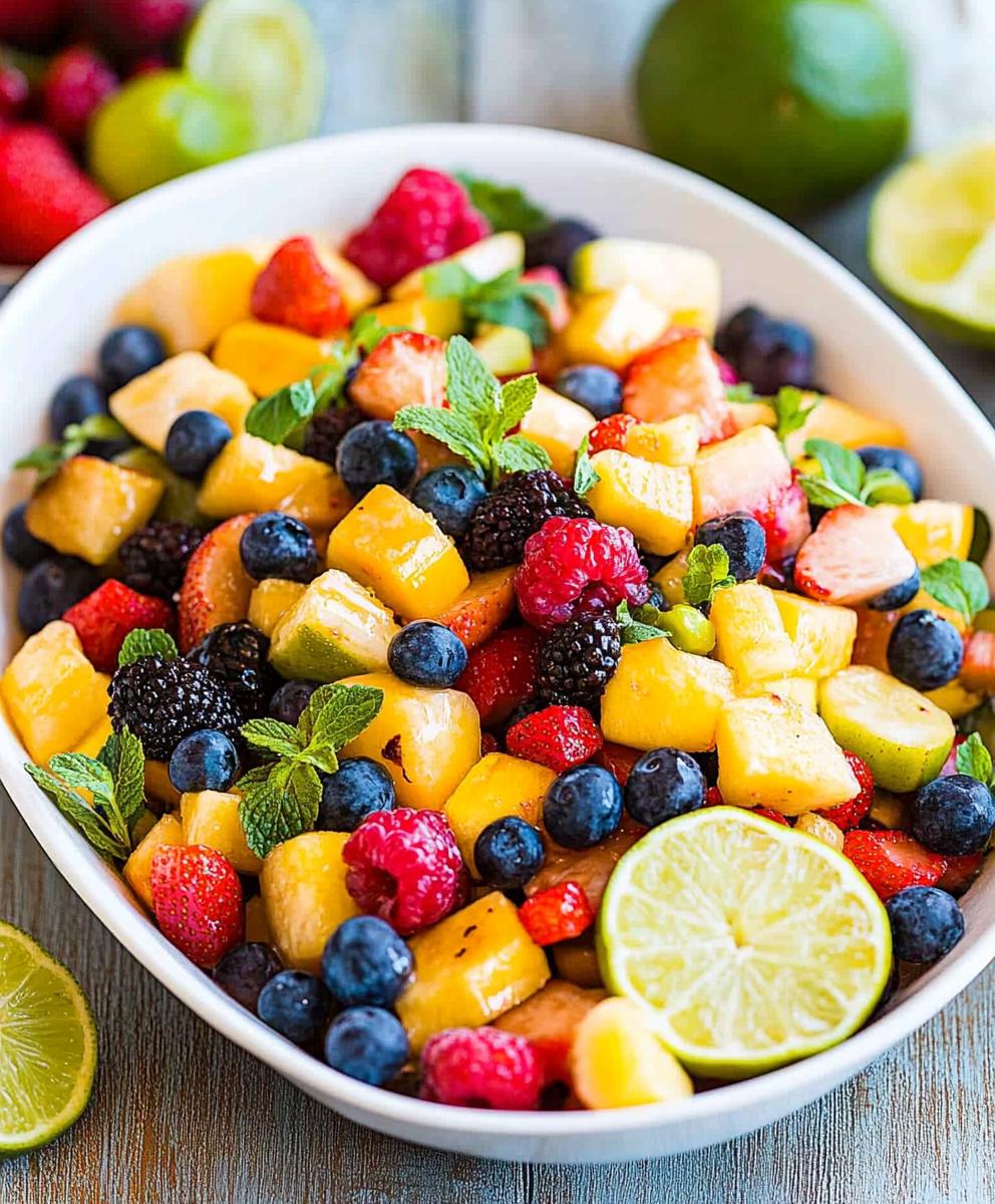 Fruit Salad With Honey Lime Dressing Recipe