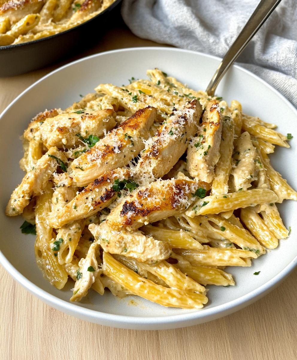 Garlic Parmesan Chicken And Pasta Recipe