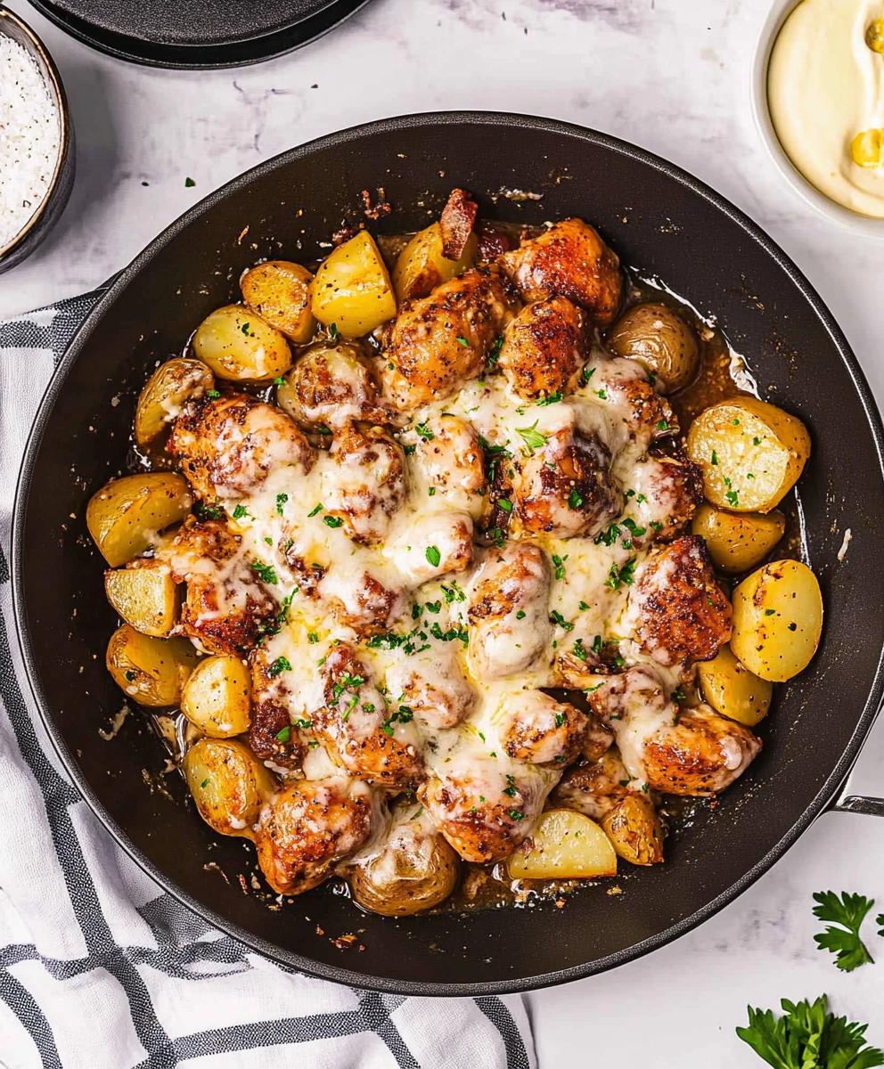 Garlic Parmesan Chicken And Potatoes Recipe