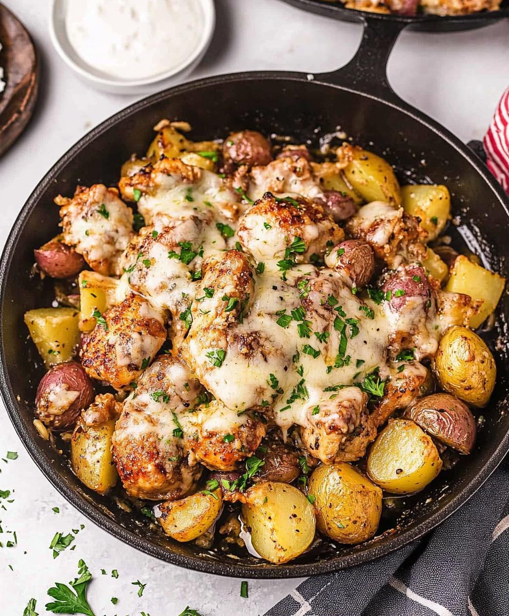 Garlic Parmesan Chicken And Potatoes Recipe