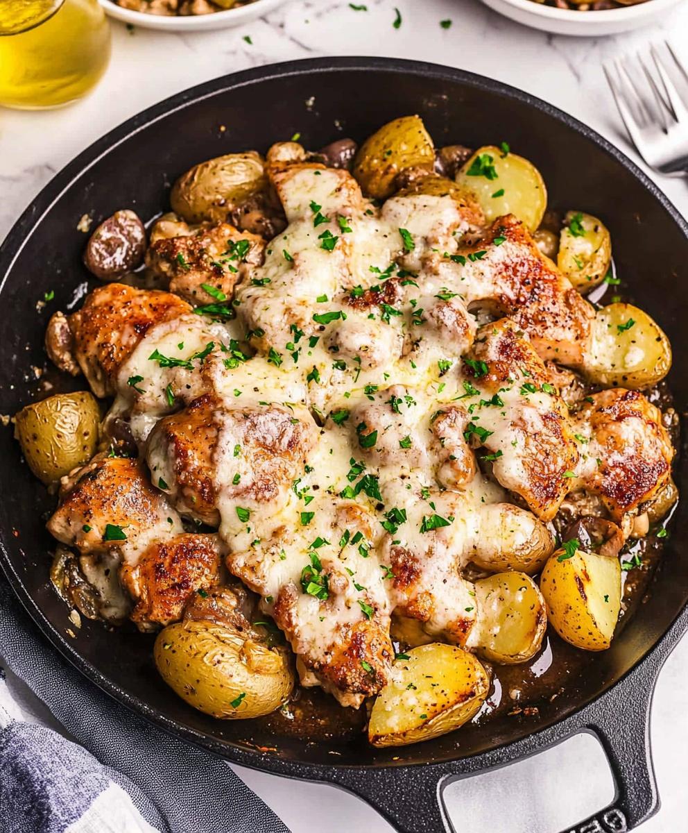 Garlic Parmesan Chicken And Potatoes Recipe