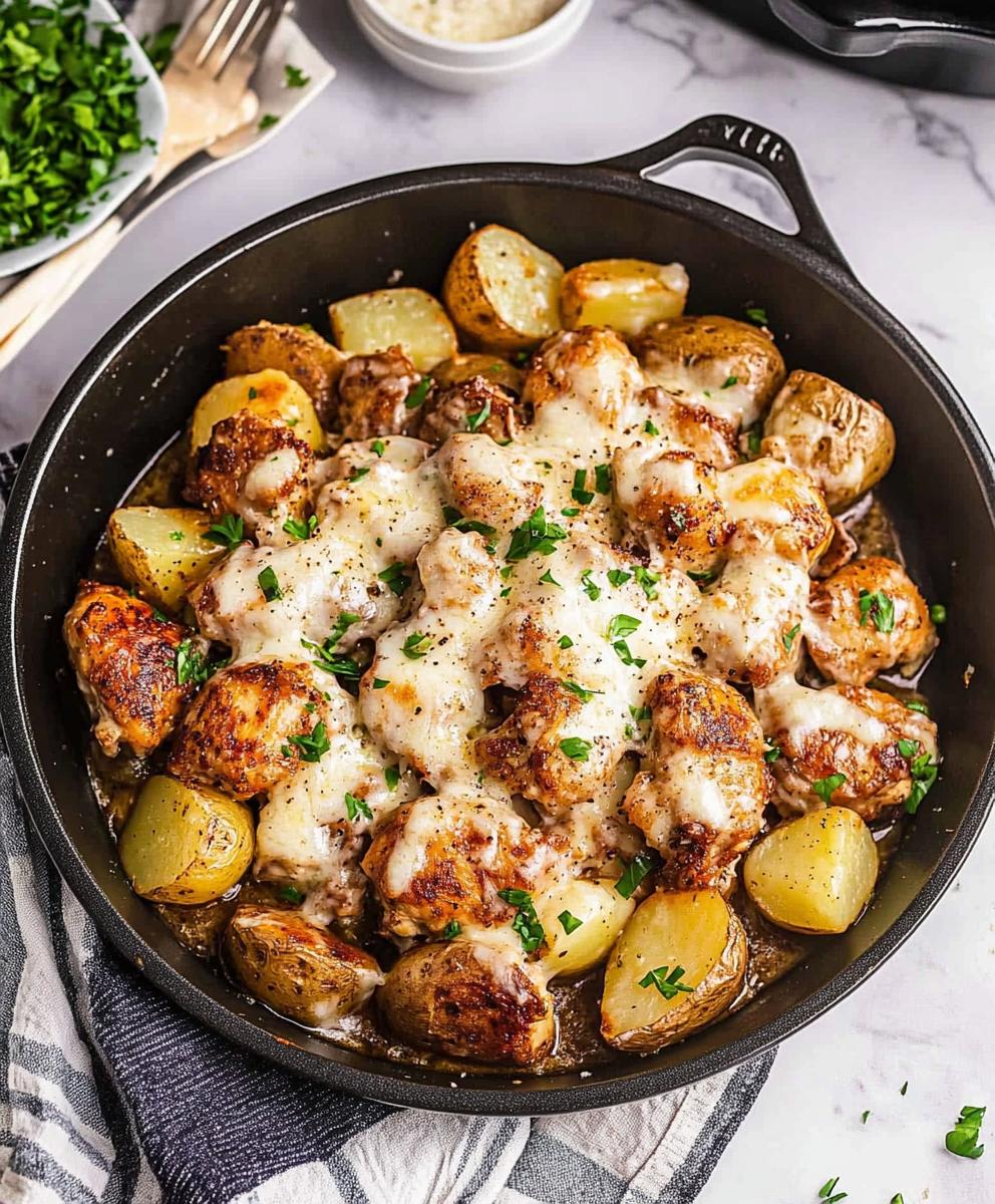 Garlic Parmesan Chicken And Potatoes Recipe