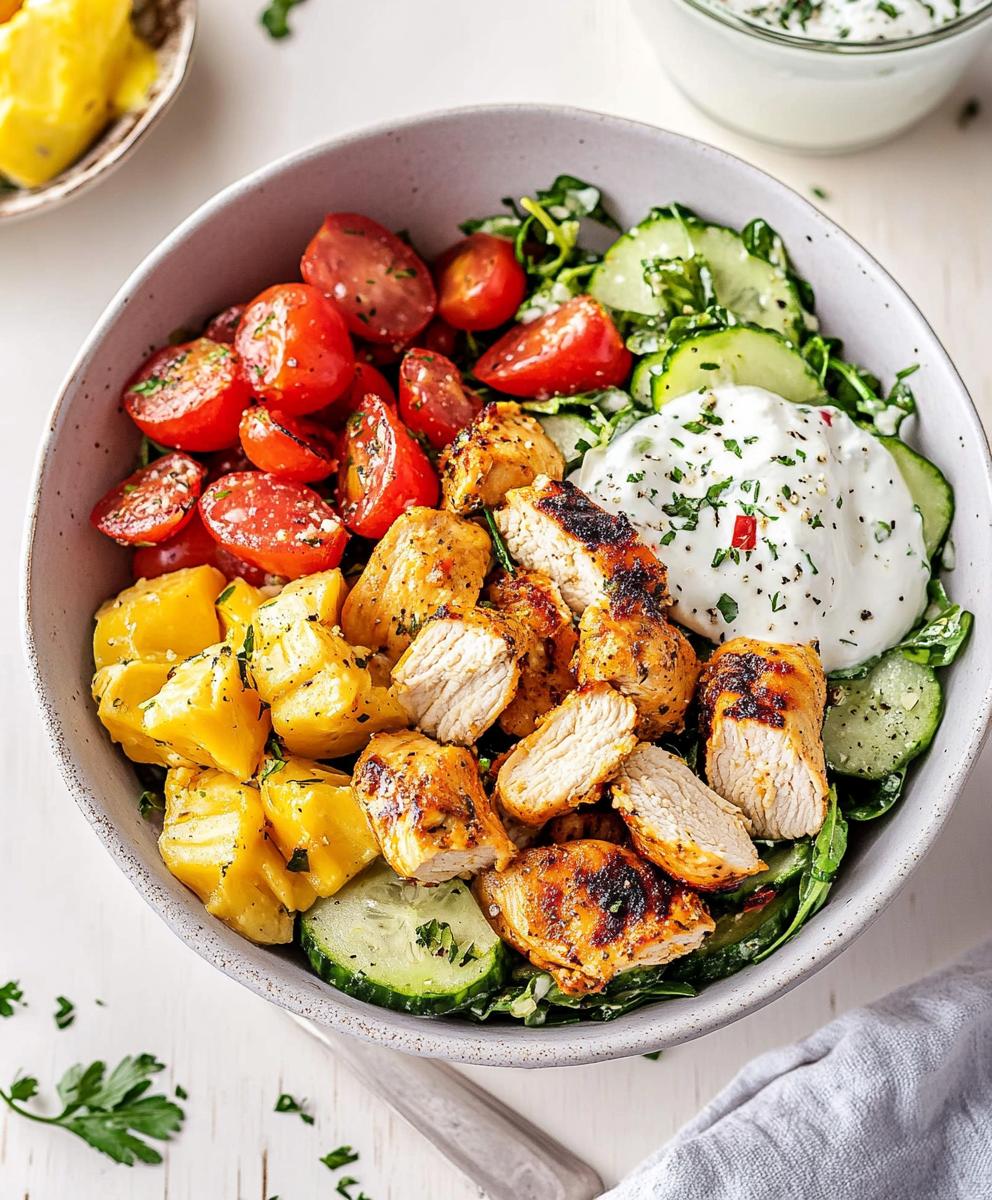 Greek Chicken Bowls Recipe