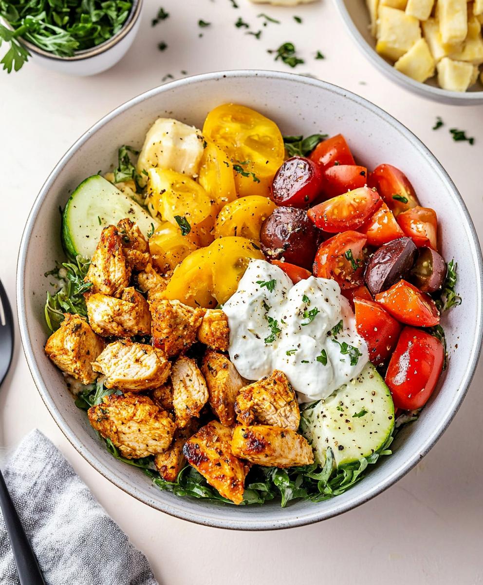 Greek Chicken Bowls Recipe