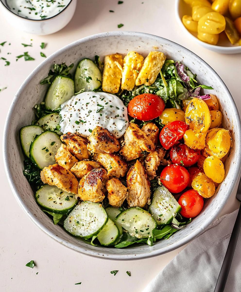 Greek Chicken Bowls Recipe