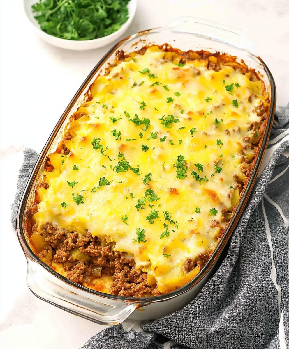 Ground Beef And Potato Casserole Recipe