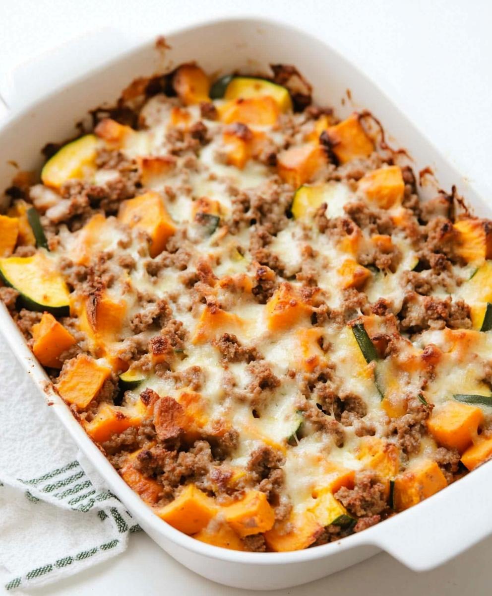 Ground Turkey Sweet Potato Bake Recipe