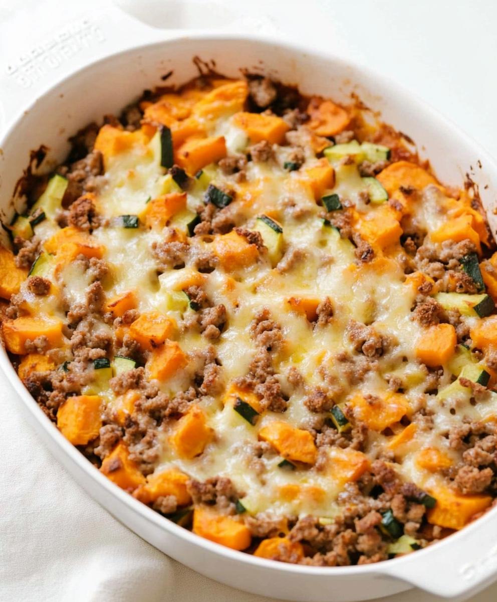 Ground Turkey Sweet Potato Bake Recipe