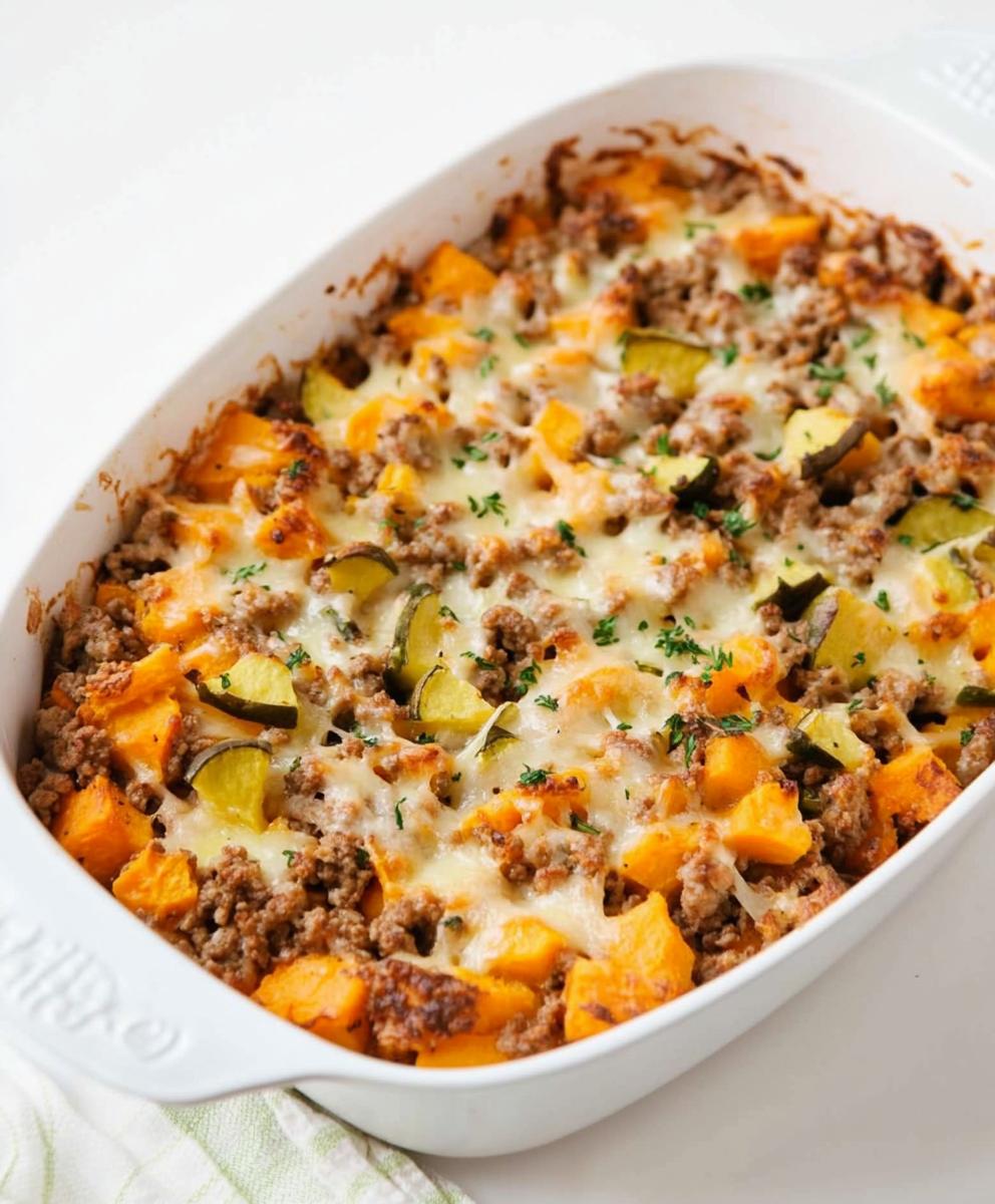 Ground Turkey Sweet Potato Bake Recipe