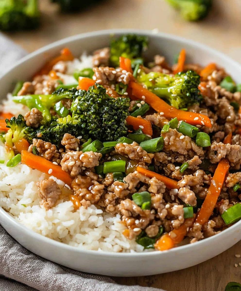 Ground Turkey Teriyaki Stir Fry Recipe