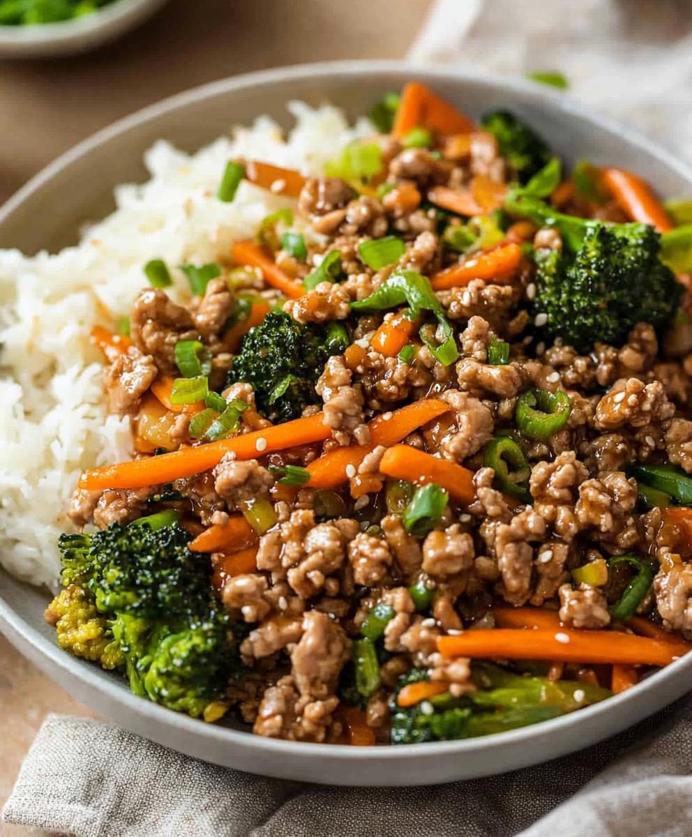 Ground Turkey Teriyaki Stir Fry Recipe