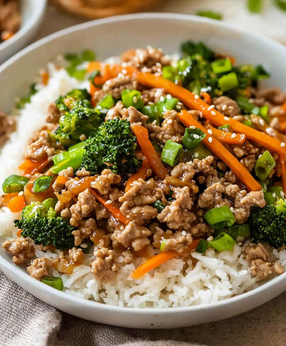Ground Turkey Teriyaki Stir Fry Recipe
