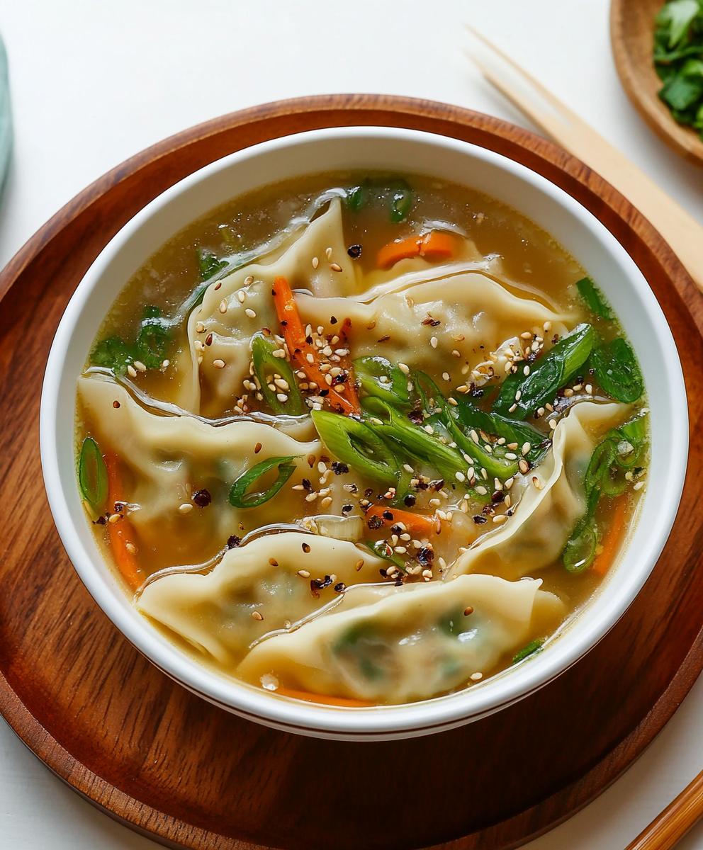 Gyoza Soup (japanese Dumpling Soup) Recipe