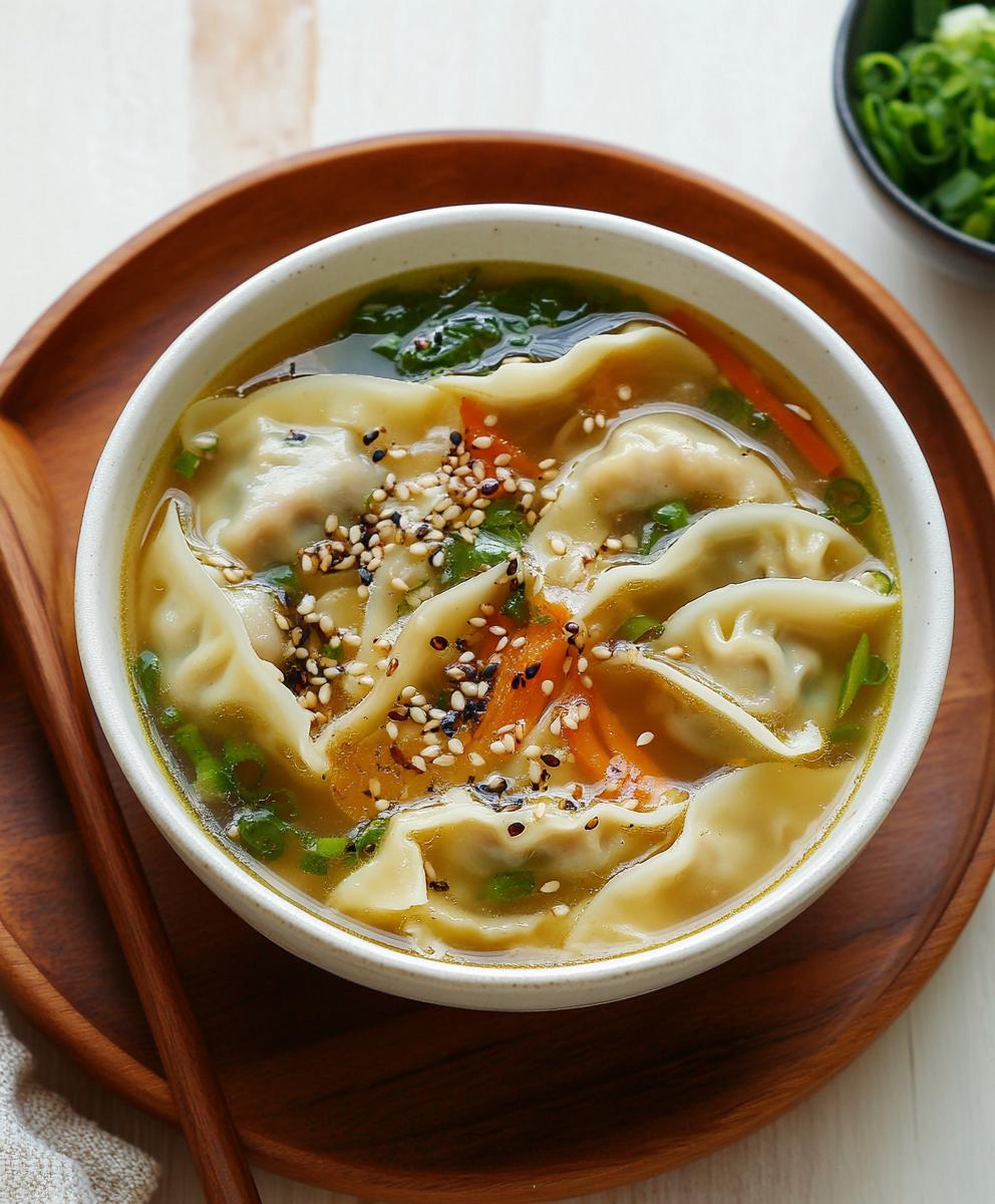 Gyoza Soup (japanese Dumpling Soup) Recipe