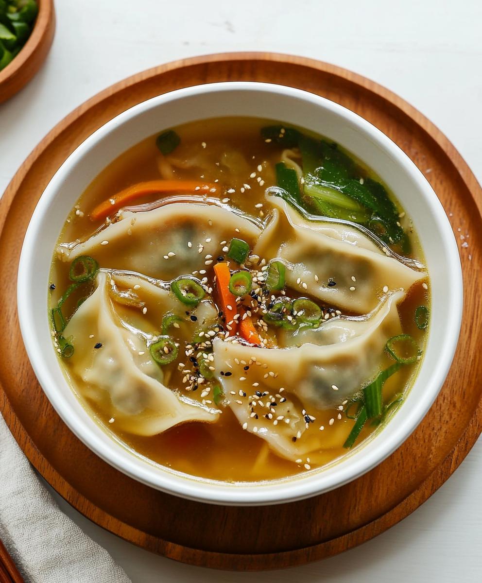 Gyoza Soup (japanese Dumpling Soup) Recipe