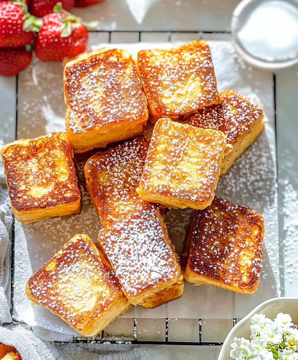 Hawaiian Roll French Toast With Cinnamon Sugar Recipe