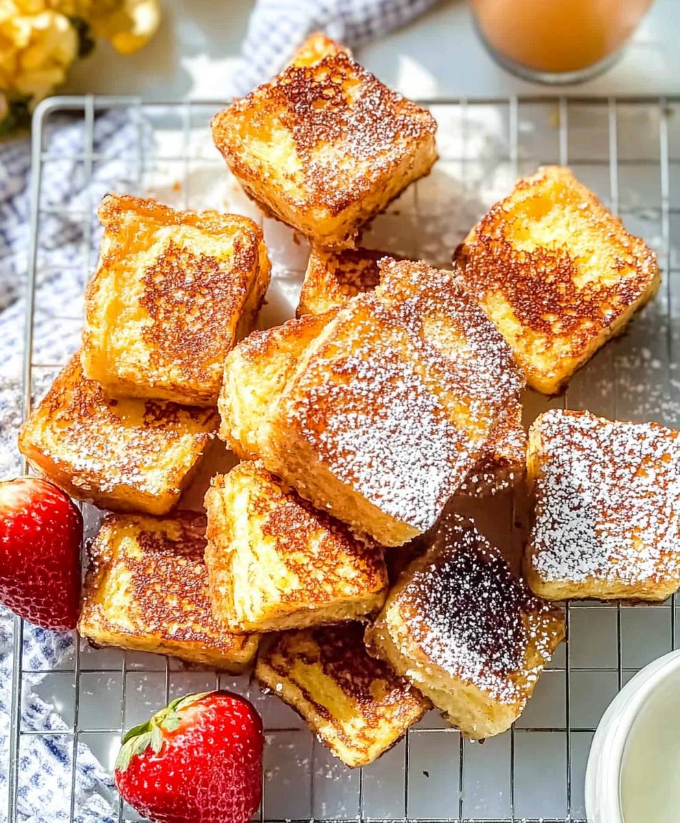 Hawaiian Roll French Toast With Cinnamon Sugar Recipe