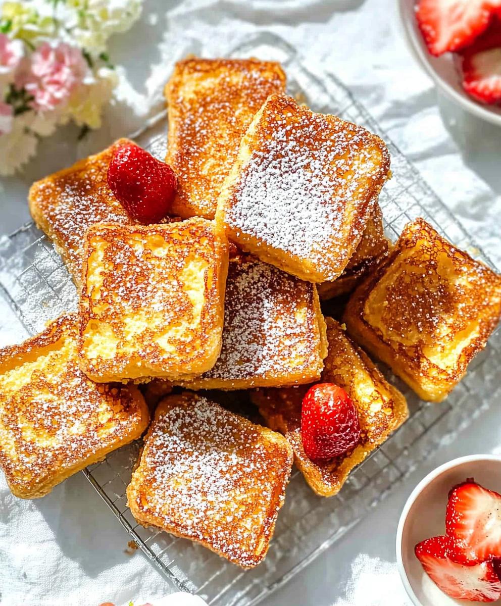 Hawaiian Roll French Toast With Cinnamon Sugar Recipe