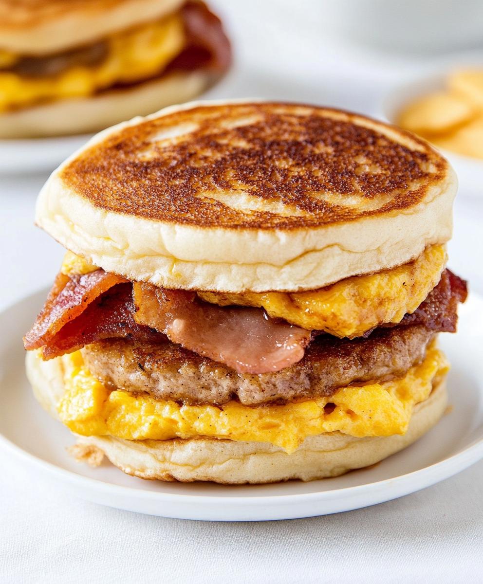 Homemade Mcgriddle Breakfast Sandwiches Recipe