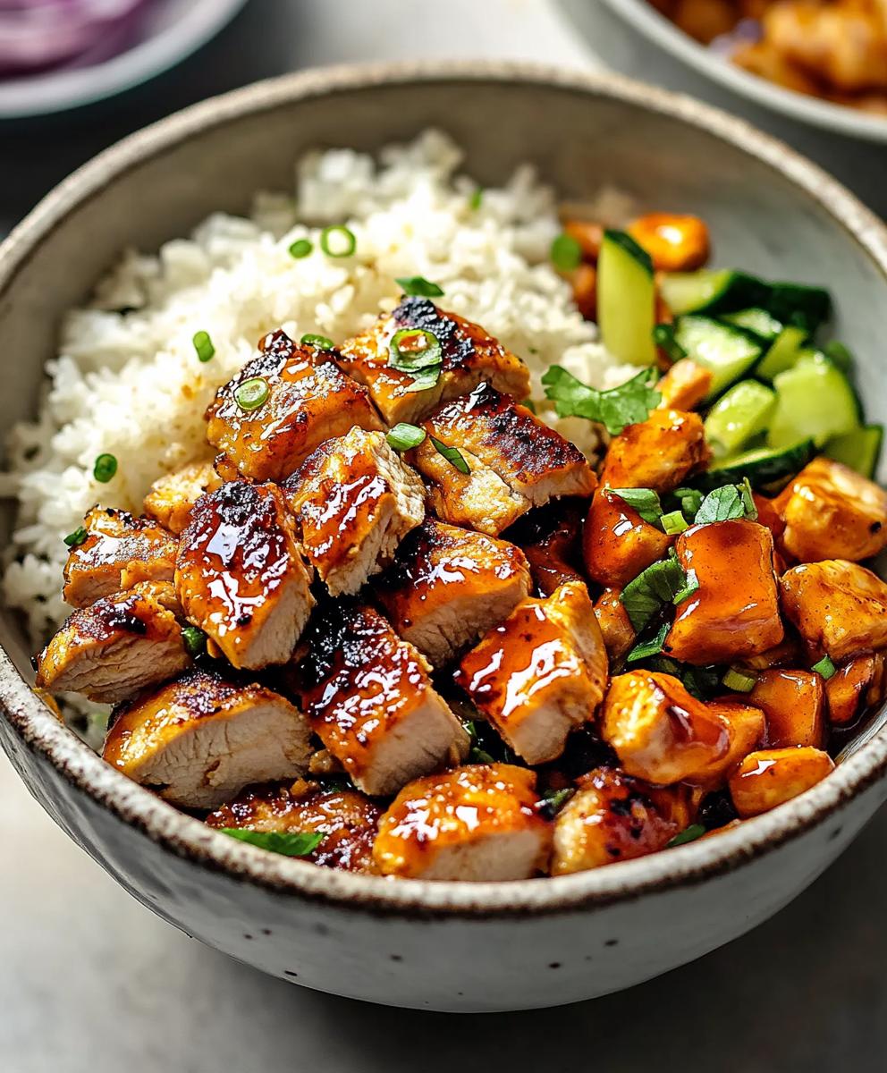 Hot Honey Chicken Bowls Recipe