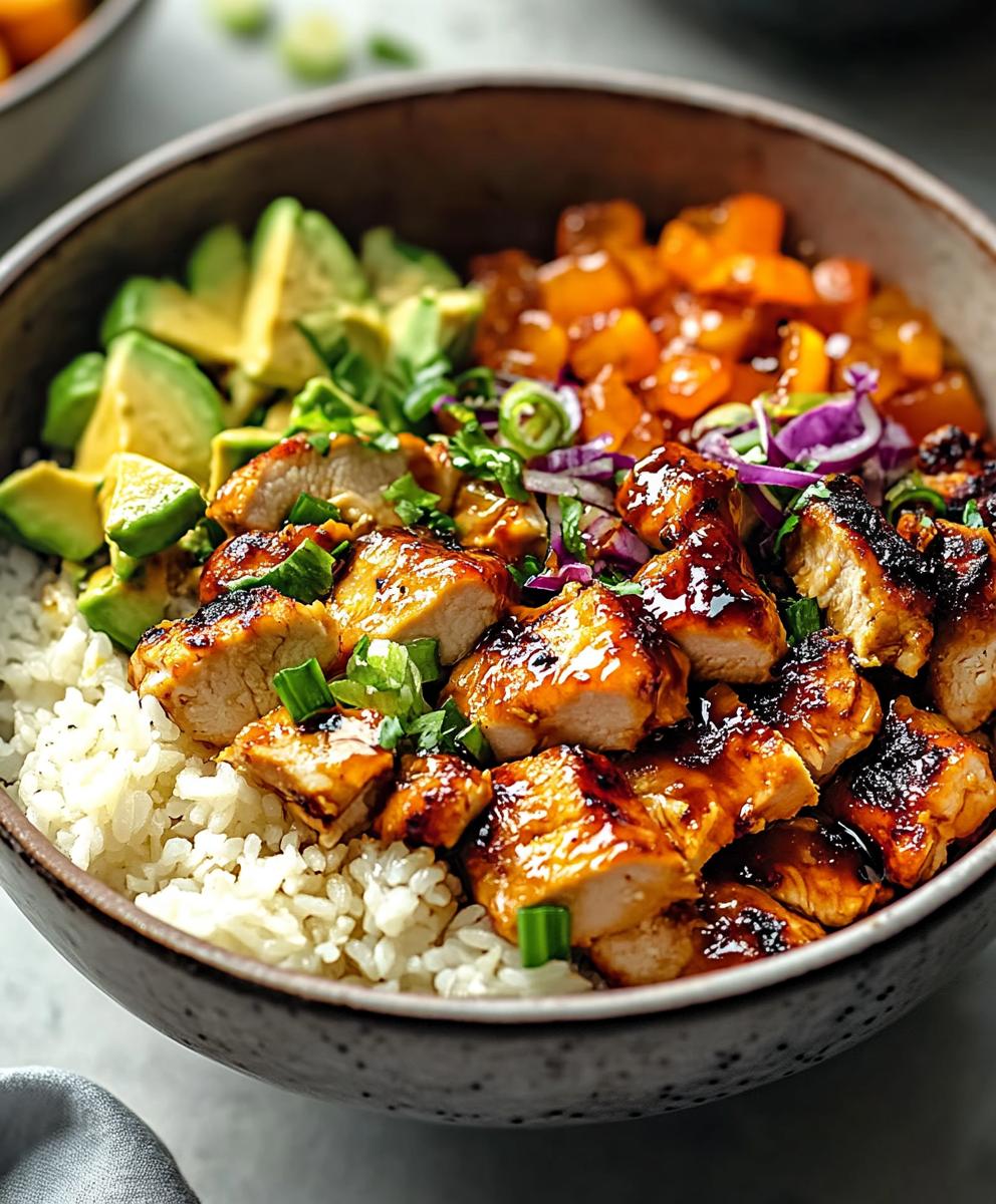 Hot Honey Chicken Bowls Recipe