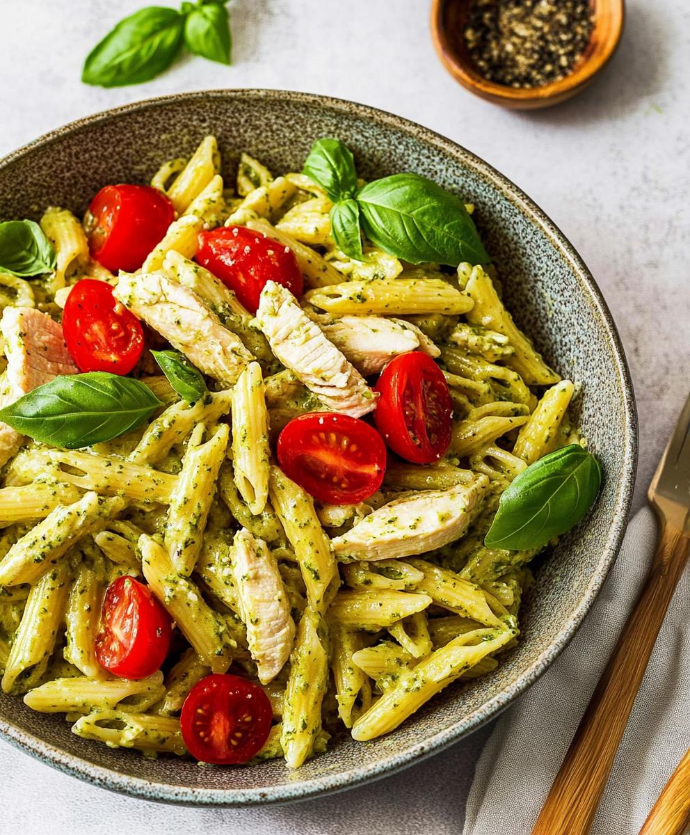 Lemon Basil Chicken Pasta Recipe