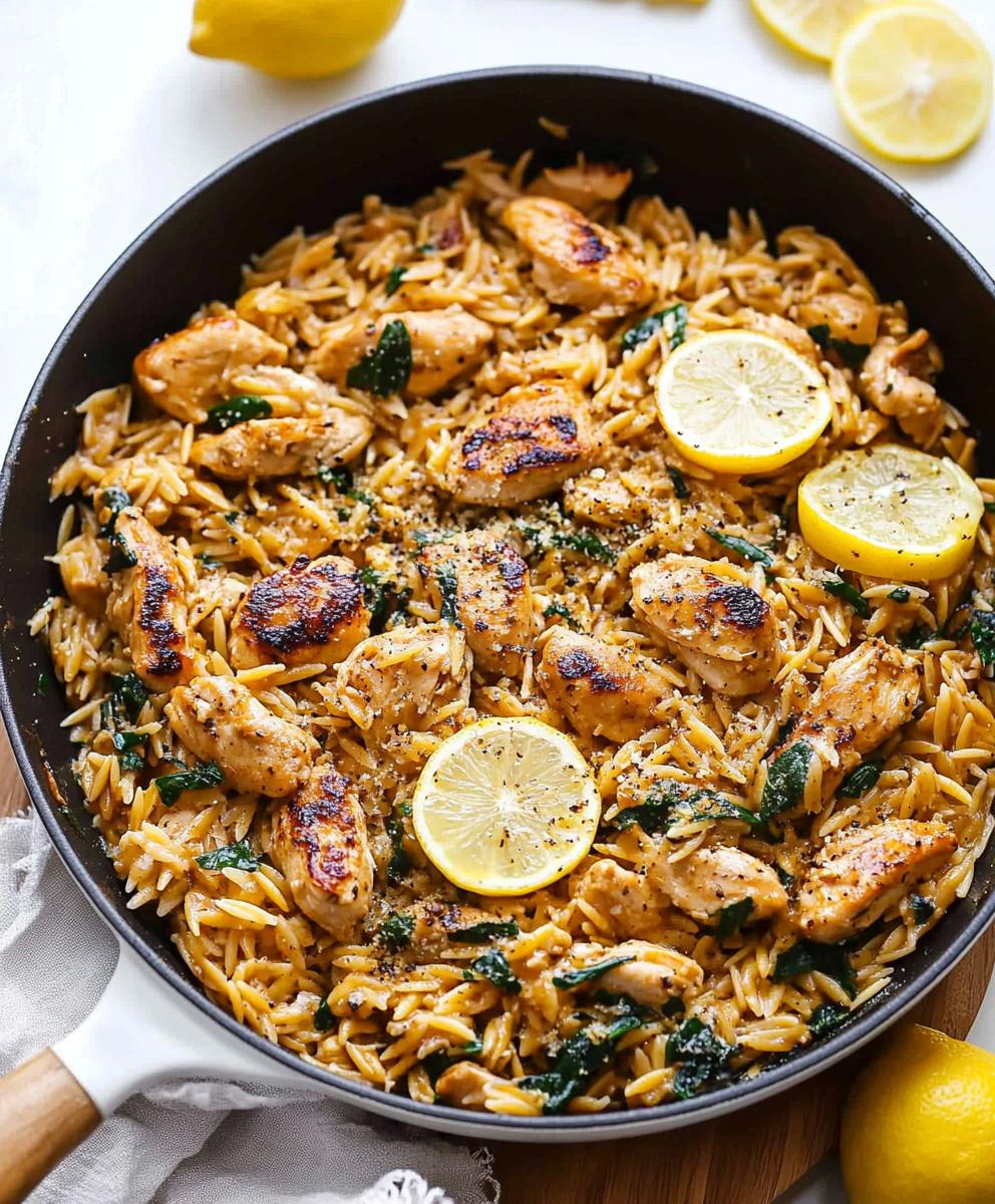Lemon Chicken Orzo Recipe