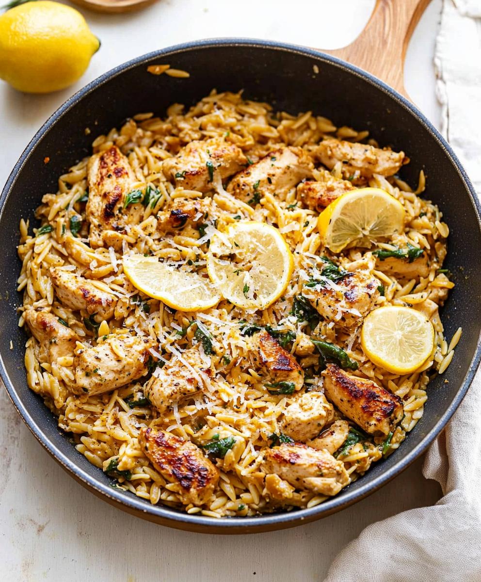 Lemon Chicken Orzo Recipe