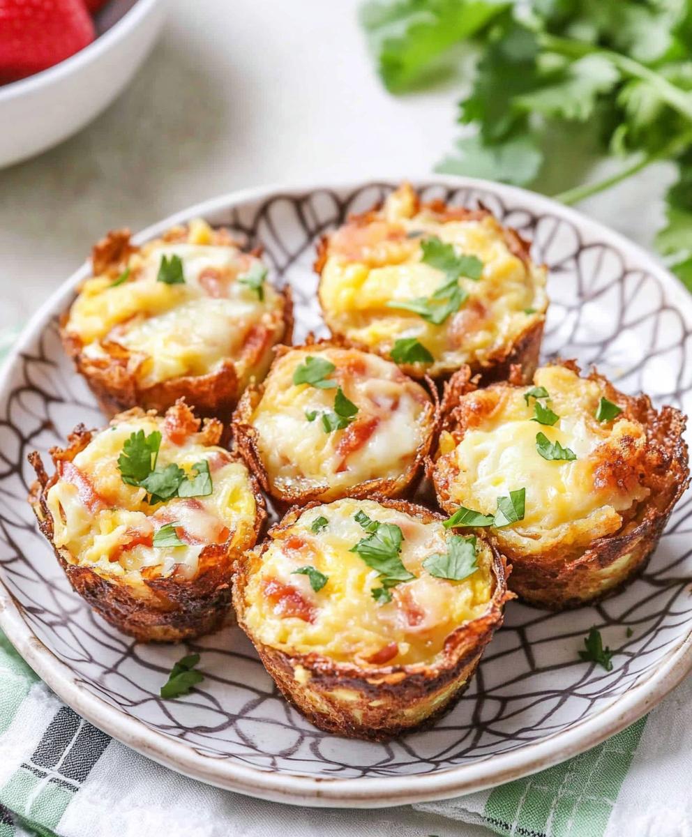 Loaded Egg Hash Brown Muffins Recipe