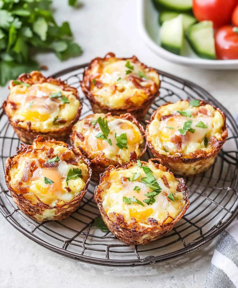 Loaded Egg Hash Brown Muffins Recipe