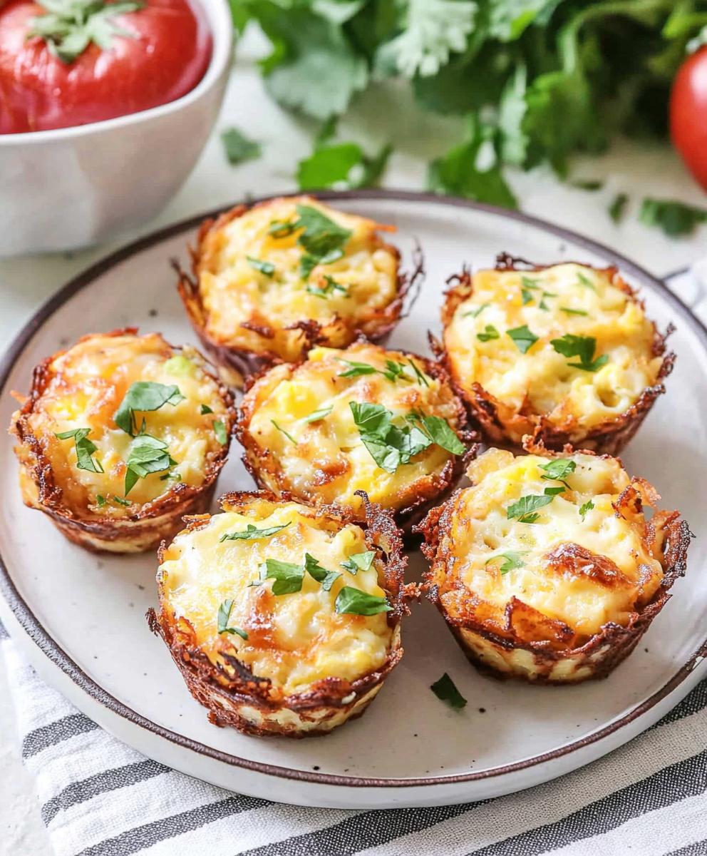 Loaded Egg Hash Brown Muffins Recipe