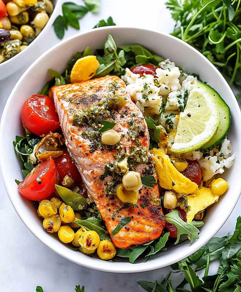 Mediterranean Salmon Bowls Recipe