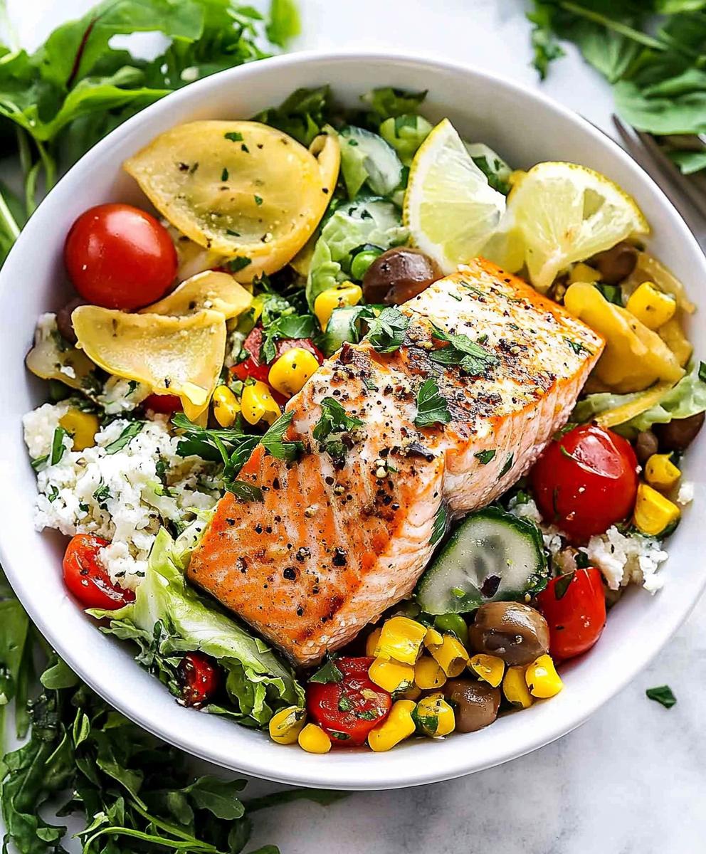 Mediterranean Salmon Bowls Recipe