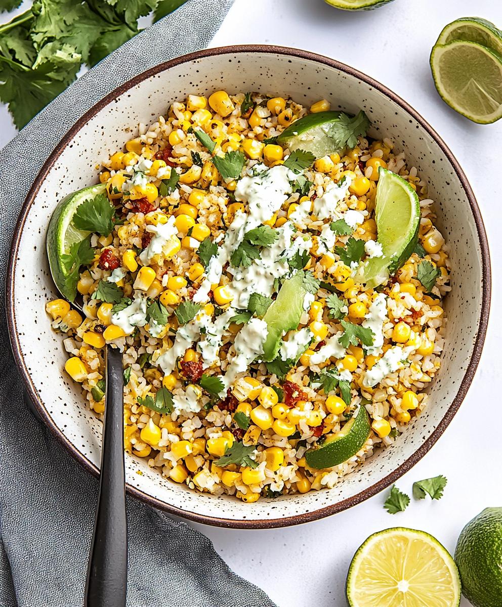 Mexican Street Corn And Rice Bowls Recipe