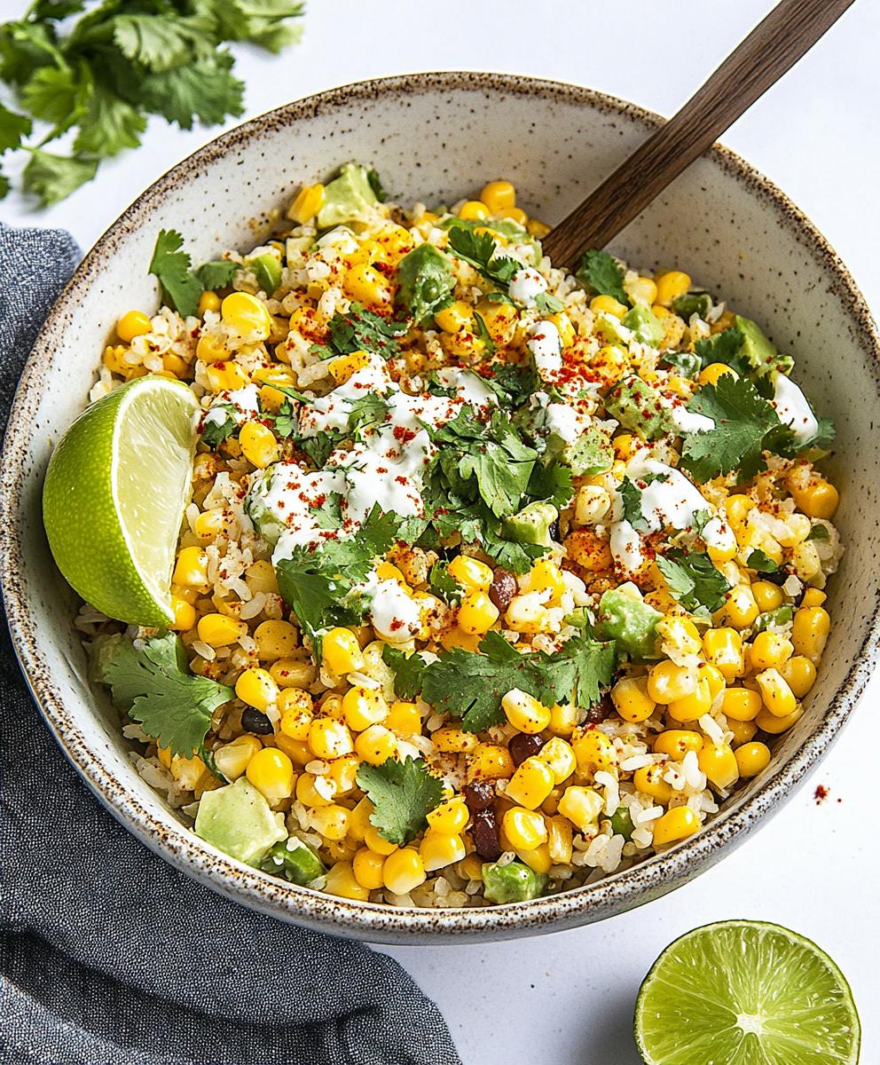 Mexican Street Corn And Rice Bowls Recipe