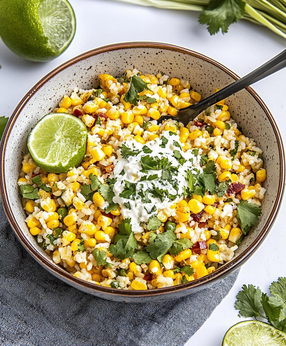 Mexican Street Corn And Rice Bowls Recipe