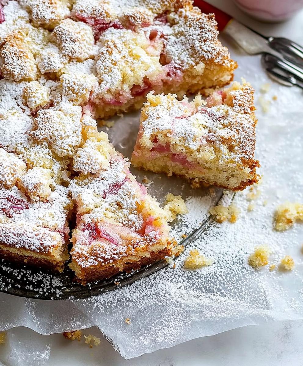 Moist Rhubarb Cake (polish Ciasto Rabarbarowe) Recipe