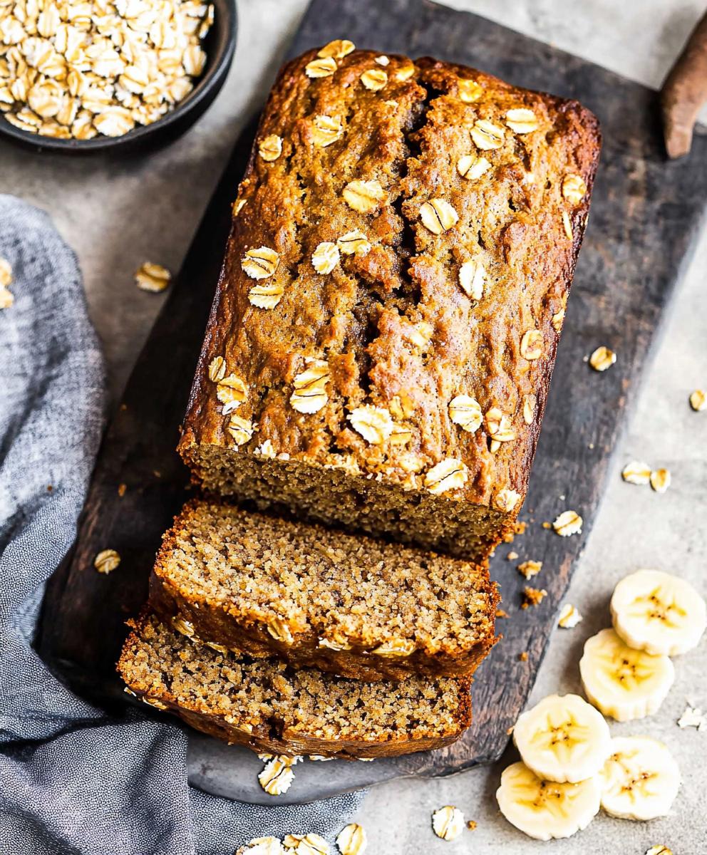 Oatmeal Banana Bread Recipe