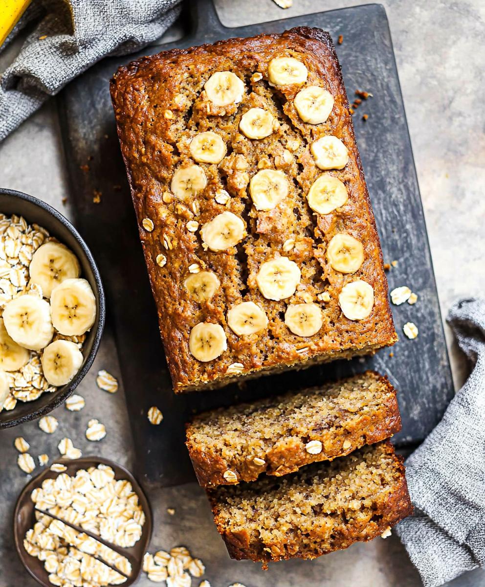 Oatmeal Banana Bread Recipe