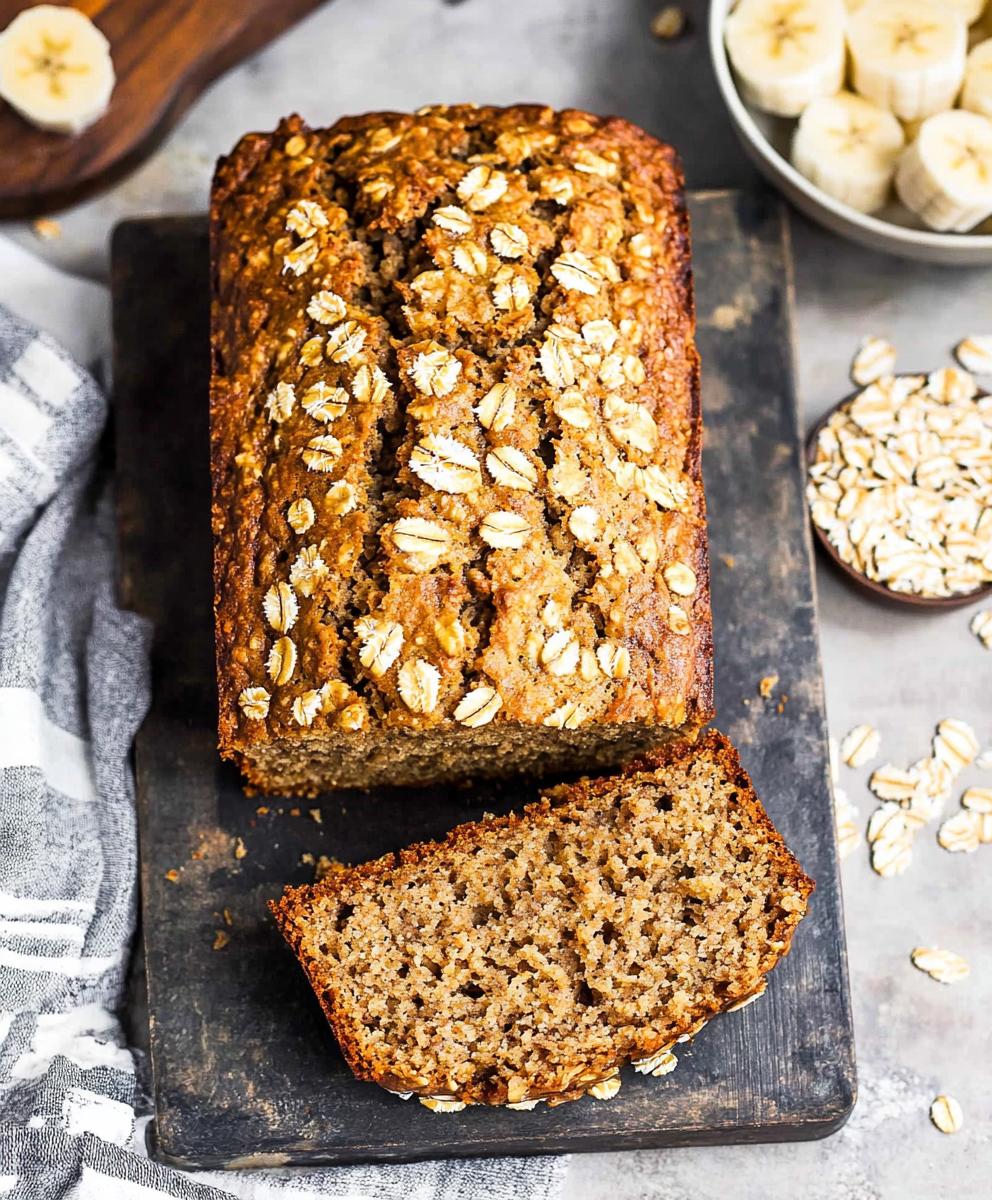 Oatmeal Banana Bread Recipe