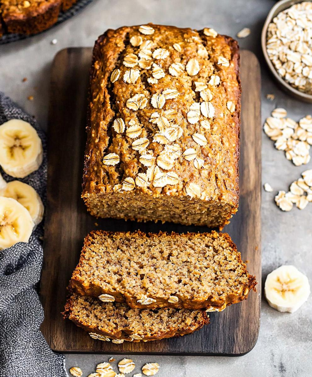 Oatmeal Banana Bread Recipe