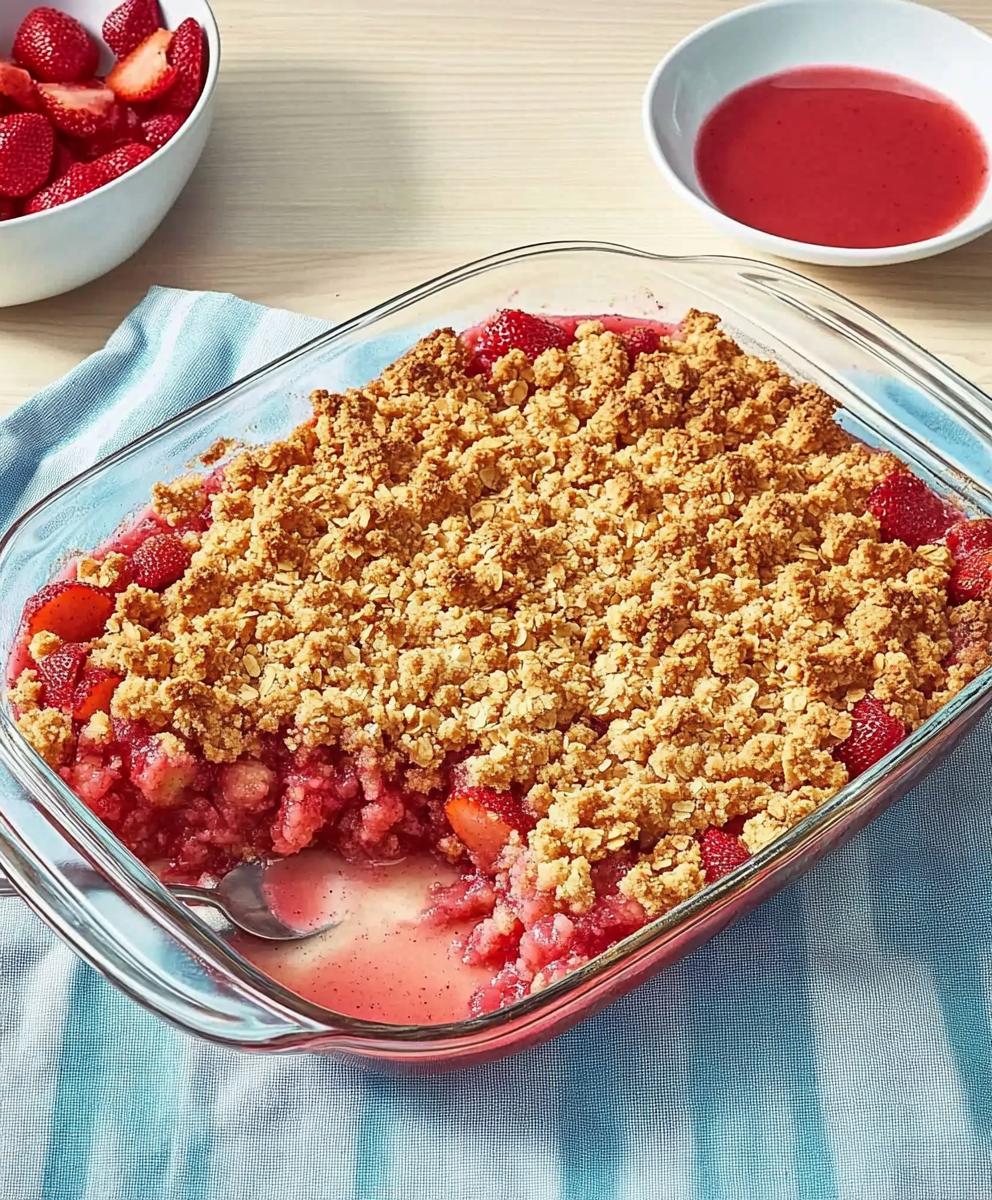 Old-fashioned Strawberry-rhubarb Crisp Recipe