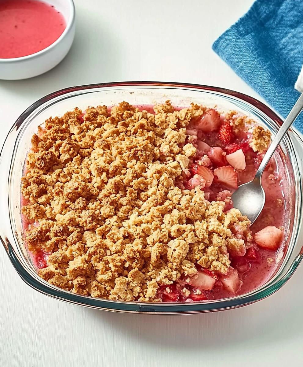 Old-fashioned Strawberry-rhubarb Crisp Recipe