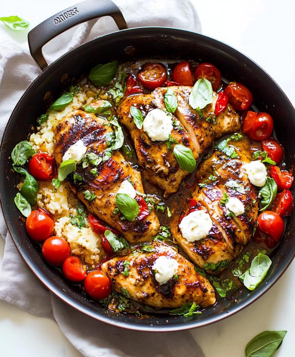 One Pan Balsamic Chicken Recipe