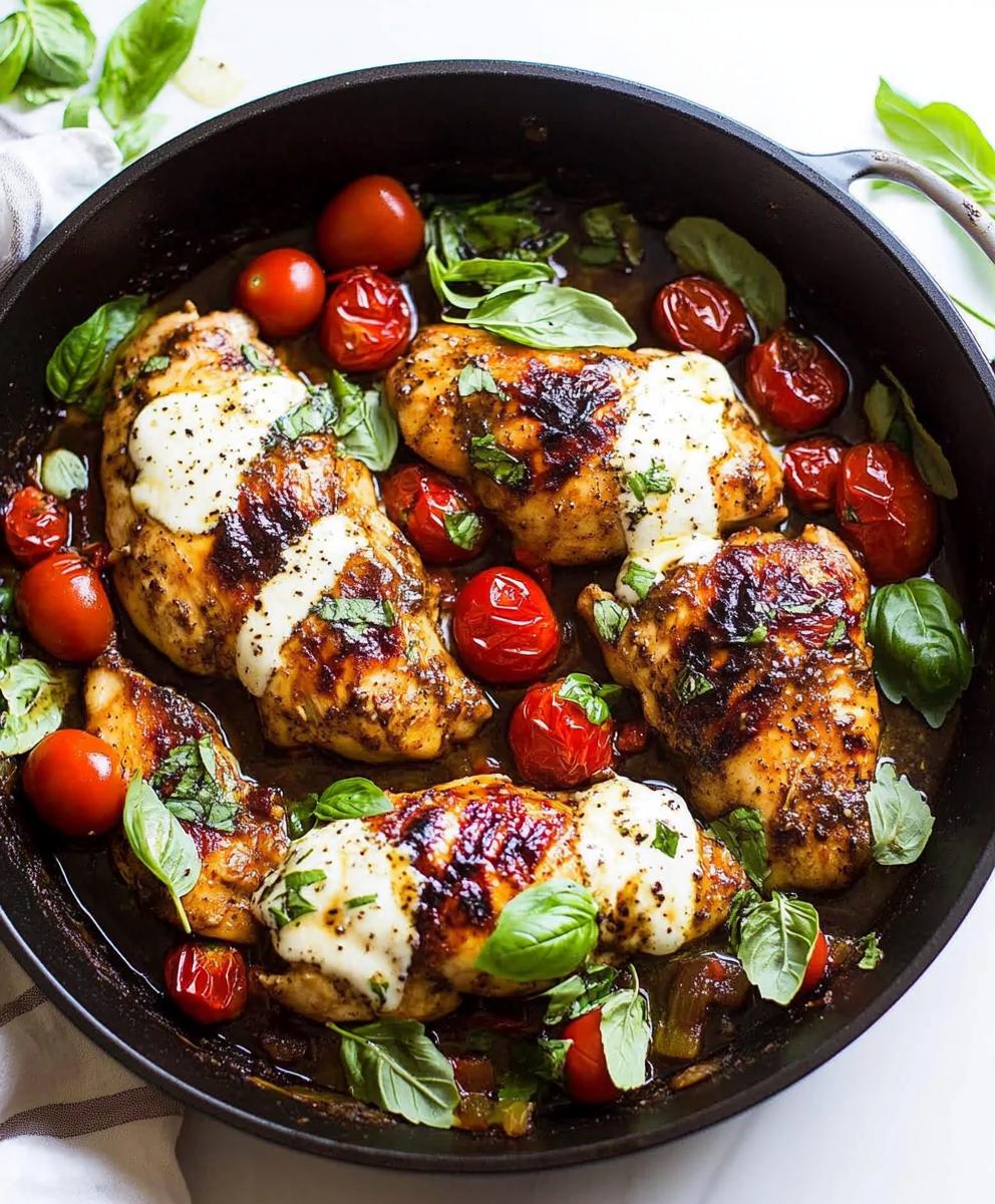 One Pan Balsamic Chicken Recipe