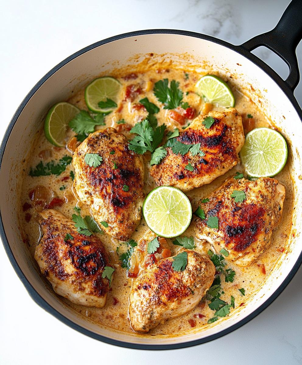 One Pan Coconut Lime Chicken Recipe