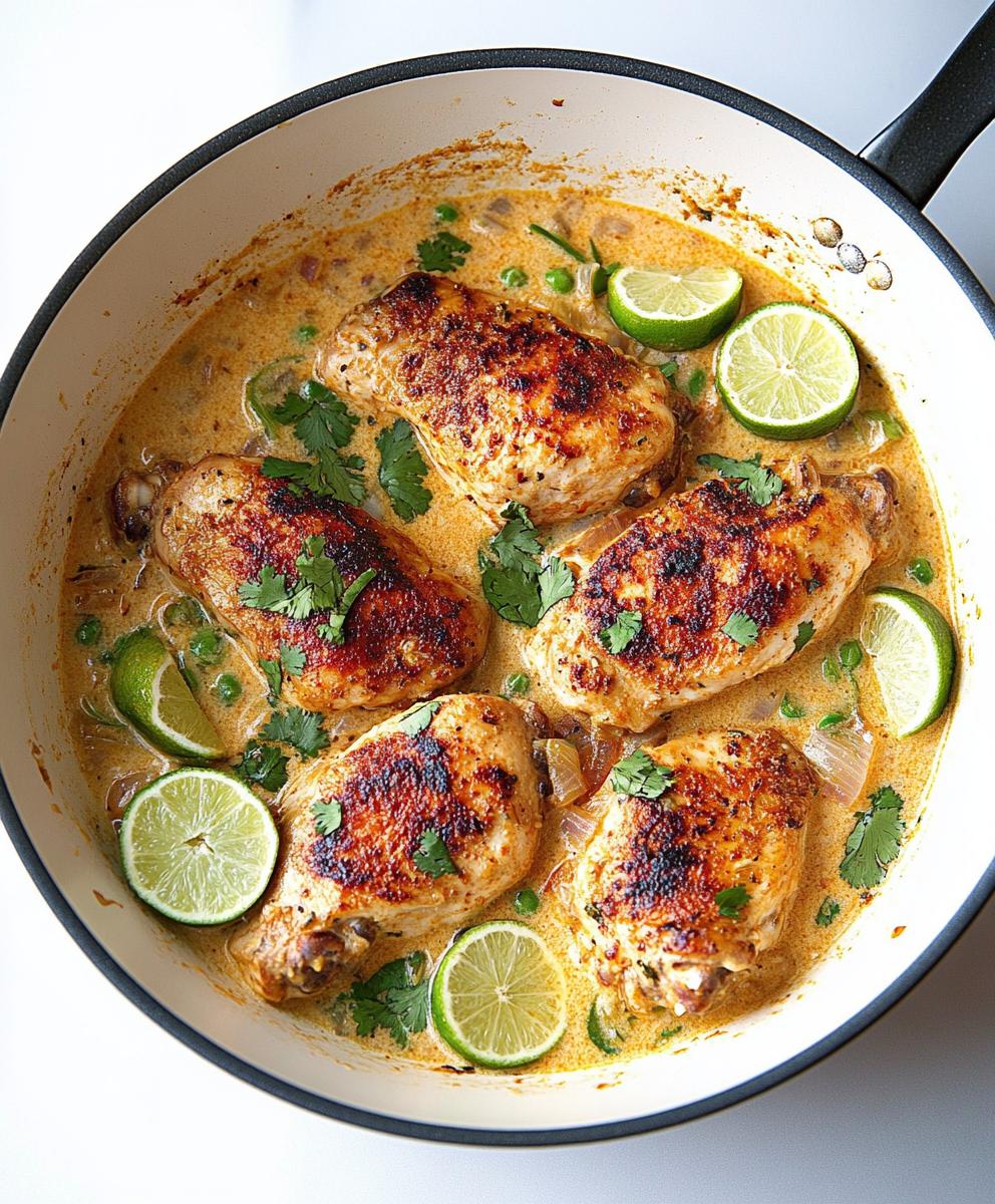 One Pan Coconut Lime Chicken Recipe