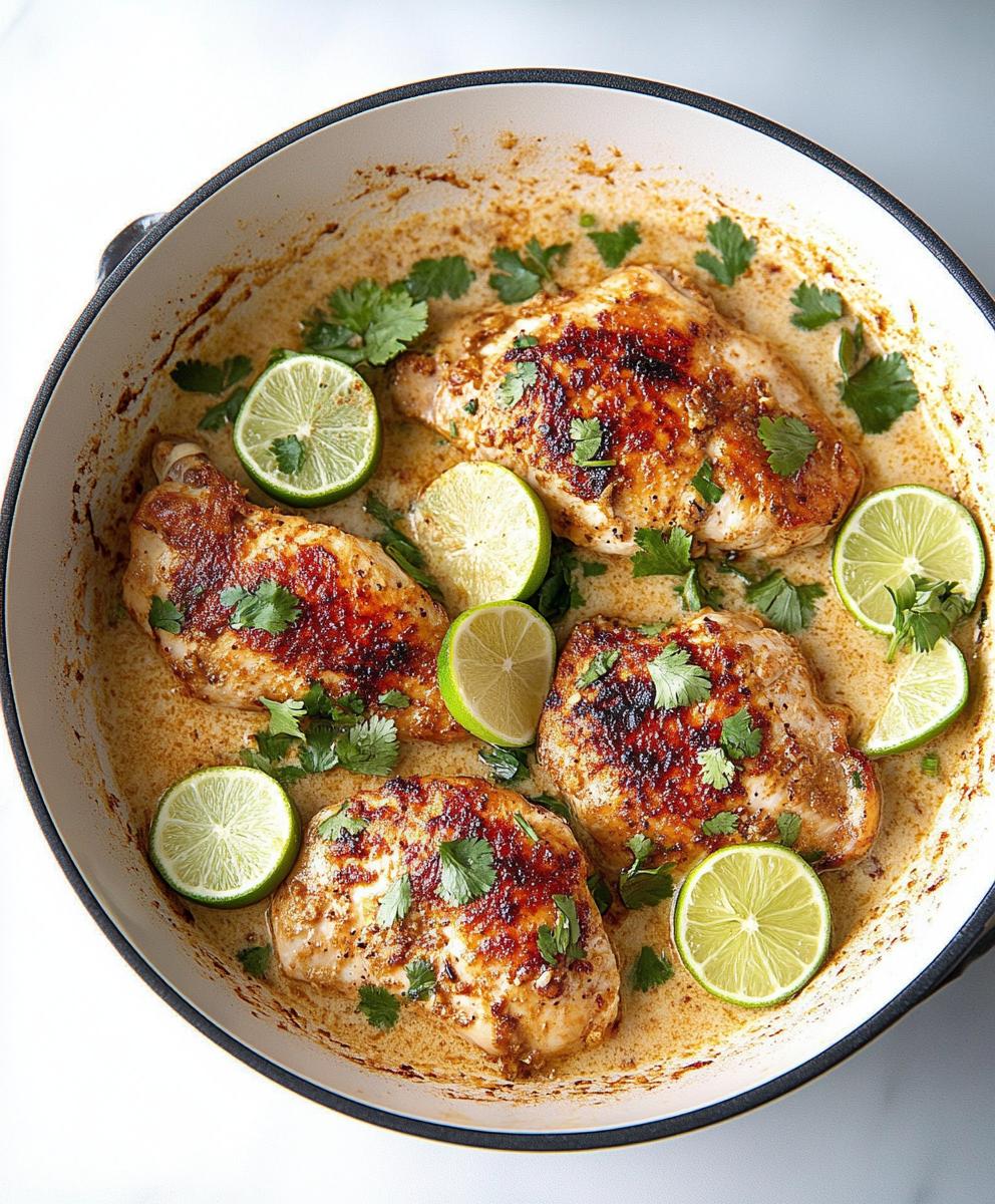 One Pan Coconut Lime Chicken Recipe