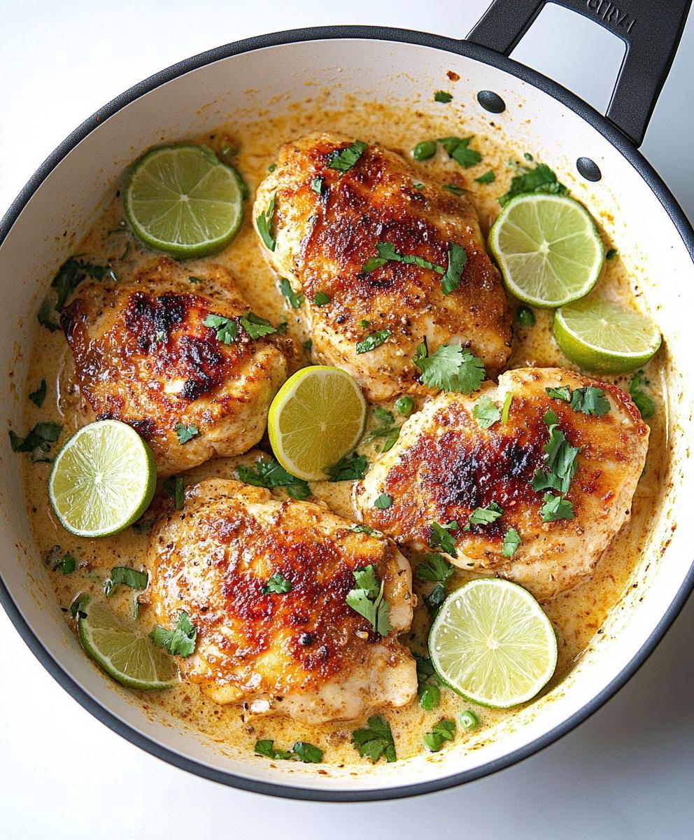 One Pan Coconut Lime Chicken Recipe